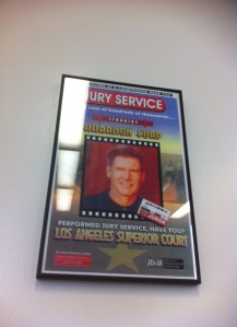 Harrison Ford served jury (circa 2000)